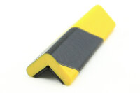 ES1-MAG-GS Eckschutzprofil (PU) mit Magnet - Gelb/Schwarz - Stoßschutz- Warnprofil - Schutzprofil