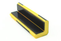 ES1-MAG-GS Eckschutzprofil (PU) mit Magnet - Gelb/Schwarz - Stoßschutz- Warnprofil - Schutzprofil