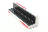 ES1-MAG-RW Eckschutzprofil (PU) mit Magnet - Rot/Weiß - Stoßschutz - Warnprofil - Schutzprofil