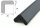 ES1-MAG-S profilé de protection d’angle (PU) avec aimant - noir - protection antichoc - profilé de signalisation - profilé de protection
