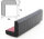 ES1-S corner protection profile (PU) with adhesive surface - black - impact protection - warning profile - protective profile