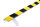ES1-W-GS perfil protector de esquinas (PU) para atornillar - amarillo/negro - protección contra impactos - perfil de advertencia - perfil protector