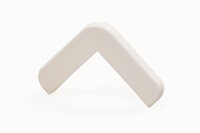 ES2-EK-W Endkappe/Abschluss für Eckschutzprofil ES2 aus PVC - Weiß - zum Einkleben (2 Stück)