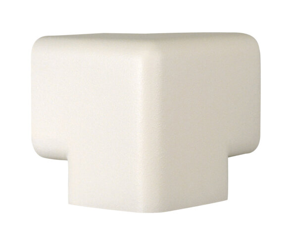 ES2-EV-3D-W Corner connector - 3D for corner protection profile ES2 (PU) with adhesive surface - White - Impact protection