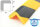 ES2-FR-GS Corner protection profile (PU) with permanent frost-resistant adhesive surface - Yellow/Black - Impact protection