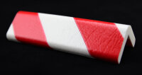 ES2-RW Hoekbeschermingsprofiel (PU) met kleefoppervlak - Rood/Wit - Stootbescherming - Waarschuwingsprofiel - Beschermingsprofiel
