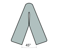 ES3-FLX-GS-1 Eckschutzprofil (PU) mit Klebefläche Gelb/Schwarz - Stoßschutz - Warnprofil (1m Stück)