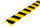 ES3-FLX-GS-1 Eckschutzprofil (PU) mit Klebefläche Gelb/Schwarz - Stoßschutz - Warnprofil (1m Stück)