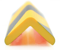 ES3-GS-1 Profilo di protezione per angoli (PU) con superficie adesiva Giallo/Nero - Protezione dagli urti - Profilo di avvertimento (pezzo da 1 m)