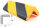 ES3-GS-1 Profilo di protezione per angoli (PU) con superficie adesiva Giallo/Nero - Protezione dagli urti - Profilo di avvertimento (pezzo da 1 m)