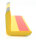 ES3-GS-1 Profilo di protezione per angoli (PU) con superficie adesiva Giallo/Nero - Protezione dagli urti - Profilo di avvertimento (pezzo da 1 m)