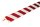 ES3-RW-1 Corner protection profile (PU) with adhesive surface Red/White - Impact protection - Warning profile (1m piece)