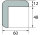 ES3-RW-1 Corner protection profile (PU) with adhesive surface Red/White - Impact protection - Warning profile (1m piece)