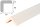 ES3-W-1 Corner protection profile (PU) with adhesive surface White - Impact protection - Warning profile (1m piece)