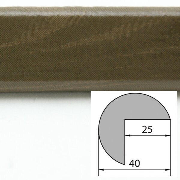 ES4-D-HK Profilé de protection dangle (PU) avec surface adhésive - Couleur: Bois (Kaki) - Protection contre les chocs - Profil de protection