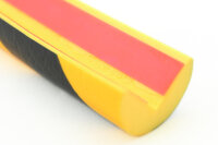 ES4-FR-GS Perfil de protección de esquina (PU) con superficie adhesiva resistente a las heladas permanente - Amarillo/Negro - Protección contra impactos
