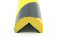 ES4-MAG-GS Corner protection profile (PU) with magnet - Yellow/Black - Impact protection - Warning profile - Protection profile