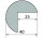 ES4-MAG-RW Corner protection profile (PU) with magnet - Red/White - Impact protection - Warning profile - Protection profile