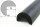 ES4-MAG-S Corner protection profile (PU) with magnet - Black - Impact protection - Warning profile - Protection profile