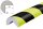 ES4-NS Profilo di protezione per angoli (PU) con superficie adesiva - Neon/Nero - Protezione dagli urti - Profilo di avvertimento - Profilo di protezione