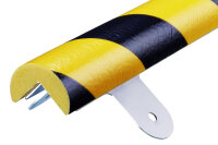 ES4-W-GS Corner protection profile (PU) for screwing - Yellow/Black - Impact protection - Warning profile - Protection profile