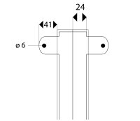 ES4-W-GS Corner protection profile (PU) for screwing - Yellow/Black - Impact protection - Warning profile - Protection profile