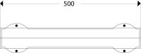 ES5-W-FS Hoekbeschermingsprofiel (PU) voor schroefbevestiging - Fluorescerend/Zwart - stootbescherming - beschermingsprofiel