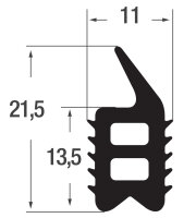 ESTP3 - weich PVC Zargenprofil, Einsteckprofil, Türdichtung, Profildidchtung, Türdichtprofil