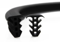 ESTP5 - 1 metre pieces - EPDM solid rubber frame profile, insert profile, mushroom profile, container rubber