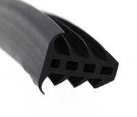 ESTP5 - 1 metre pieces - EPDM solid rubber frame profile, insert profile, mushroom profile, container rubber
