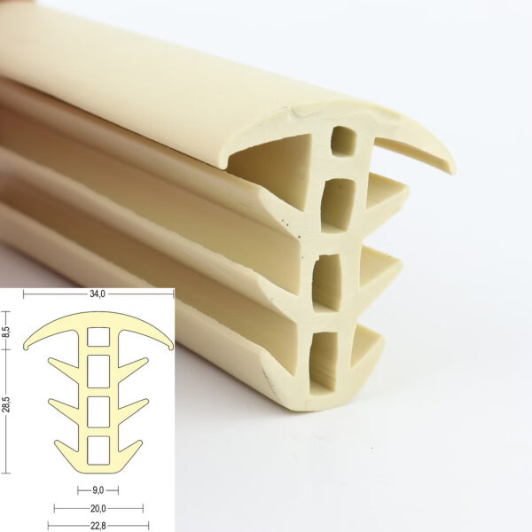 ESTP6 - 5 Meter - TPE Solid Rubber Frame Profile, Insert Profile, Mushroom Profile, Container Rubber