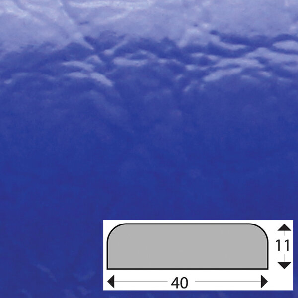 Profil de protection de surface FS1-D-B (PU) avec surface adhésive en bleu - protection antichoc - profil de signalisation - profil de protection