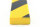 FS2-GS surface protection profile (PU) with adhesive surface - yellow/black - impact protection - warning profile - protective profile
