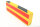 FS2-GS surface protection profile (PU) with adhesive surface - yellow/black - impact protection - warning profile - protective profile