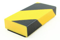 FS2-MAG-GS surface protection profile (PU) with magnet - yellow/black - impact protection - warning profile - protective profile