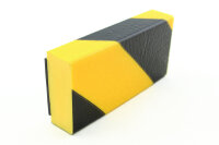 FS2-MAG-GS surface protection profile (PU) with magnet - yellow/black - impact protection - warning profile - protective profile