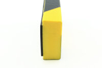 FS2-MAG-GS surface protection profile (PU) with magnet - yellow/black - impact protection - warning profile - protective profile