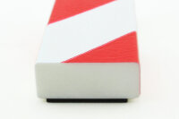 FS2-MAG-RW profilo di protezione superfici (PU) con magnete - rosso/bianco - protezione antiurto - profilo di segnalazione - profilo protettivo