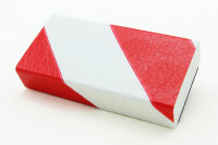 FS2-MAG-RW profilo di protezione superfici (PU) con magnete - rosso/bianco - protezione antiurto - profilo di segnalazione - profilo protettivo