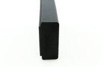 FS2-MAG-S surface protection profile (PU) with magnet - black - impact protection - warning profile - protective profile
