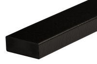 FS2-S-1 Flächenschutzprofil (PU) mit Klebefläche Schwarz - Stoßschutz - Warnprofil (1m Stück)