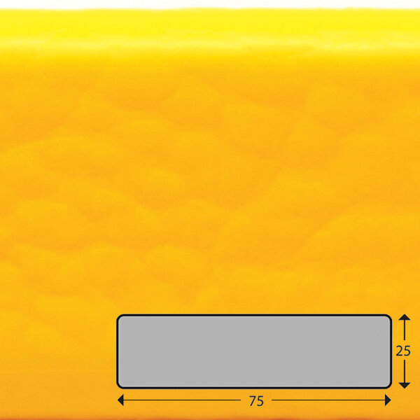 FS3-D-GE profilo di protezione superfici (PU) con superficie adesiva in giallo - protezione antiurto - profilo di segnalazione - profilo protettivo