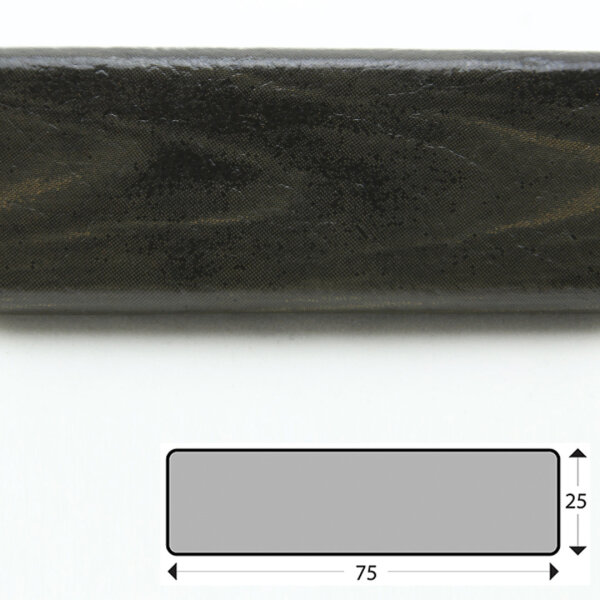 FS3-D-HD Flächenschutzprofil (PU) mit Klebefläche - Farbe: Holz (dunkel) - Stoßschutz - Schutzprofil