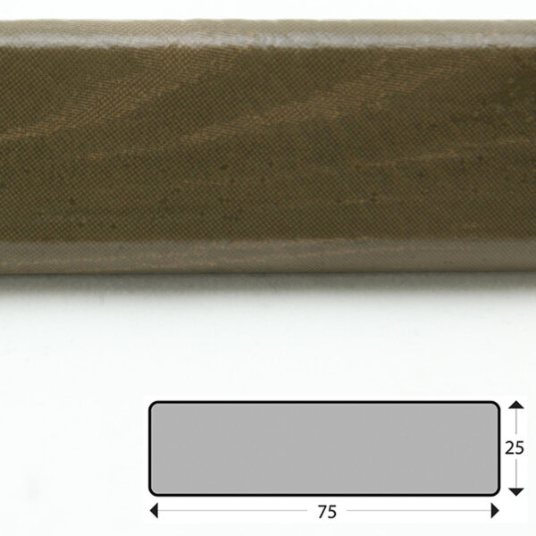 FS3-D-HK Flächenschutzprofil (PU) mit Klebefläche - Farbe: Holz (Khaki) - Stoßschutz - Schutzprofil