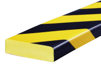FS3-GS Flächenschutzprofil (PU) mit Klebefläche -Gelb/Schwarz -Stoßschutz- Warnprofil - Schutzprofil