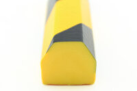 FS4-GS perfil de protección de superficies (PU) con superficie adhesiva - amarillo/negro - protección contra impactos - perfil de advertencia - perfil protector