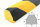 FS4-GS perfil de protección de superficies (PU) con superficie adhesiva - amarillo/negro - protección contra impactos - perfil de advertencia - perfil protector