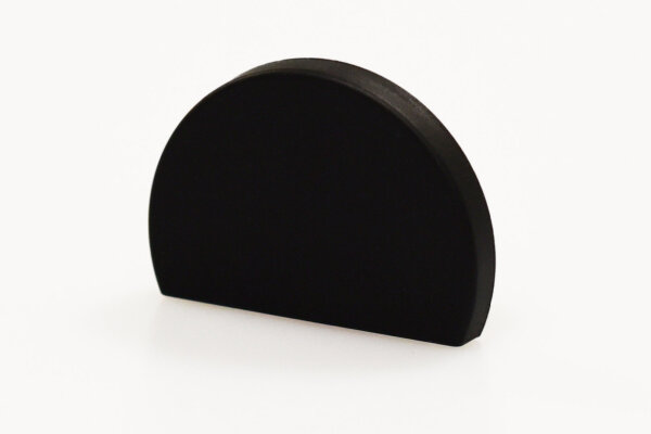 FS5-EK-S Endkappe/Abschluss für Flächenschutzprofil FS5 aus PVC - Schwarz - zum Einkleben (2 Stück)
