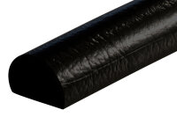 FS5-S Perfil de protección de superficies (PU) con superficie adhesiva - Negro - Protección contra impactos - Perfil de advertencia - Perfil de protección