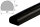FS5-S Perfil de protección de superficies (PU) con superficie adhesiva - Negro - Protección contra impactos - Perfil de advertencia - Perfil de protección